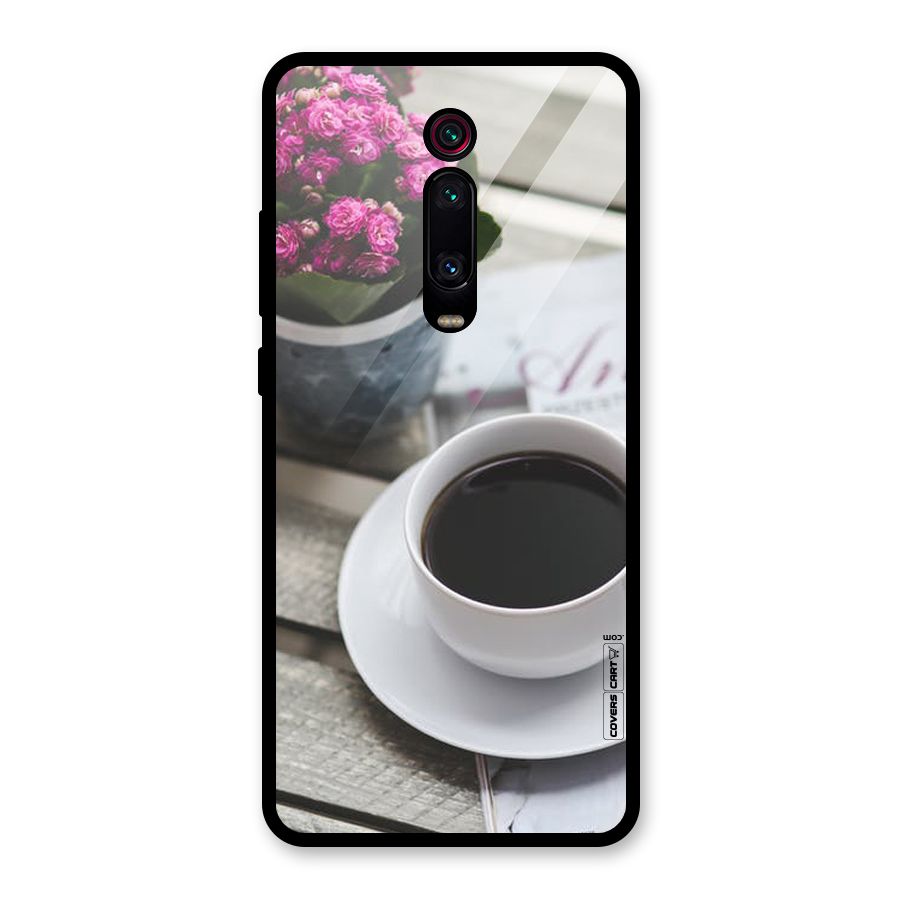 Flower And Blend Glass Back Case for Redmi K20 Pro