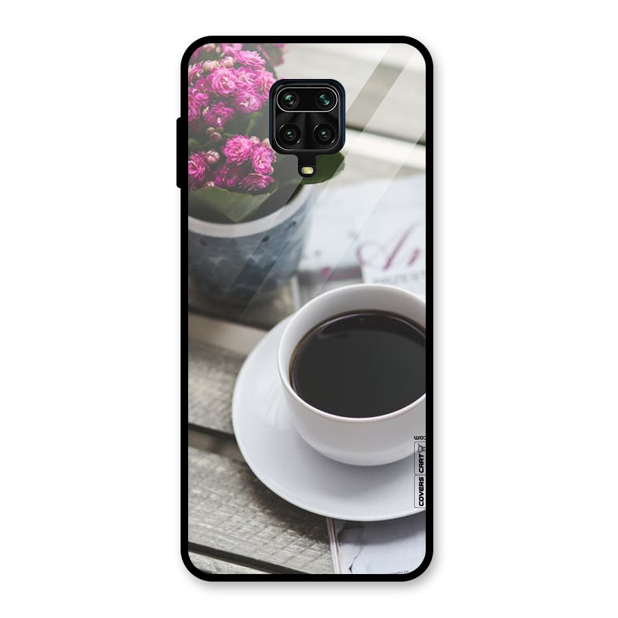 Flower And Blend Glass Back Case for Redmi Note 10 Lite