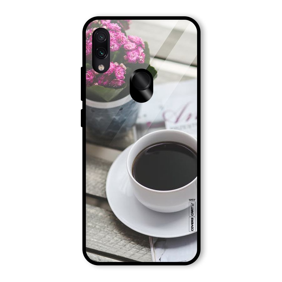 Flower And Blend Glass Back Case for Redmi Note 7