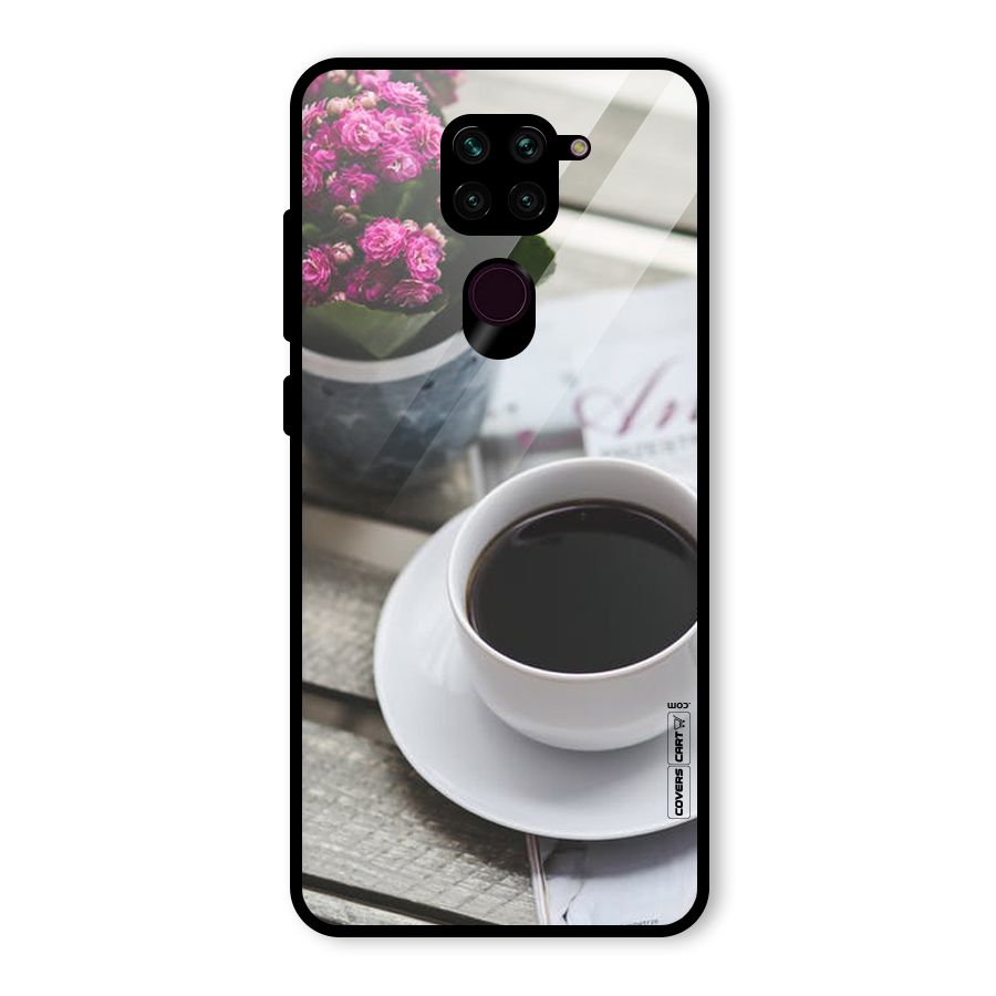 Flower And Blend Glass Back Case for Redmi Note 9
