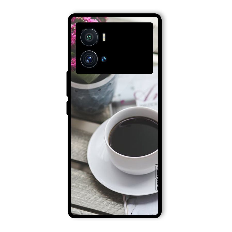 Flower And Blend Glass Back Case for Vivo iQOO 9 Pro