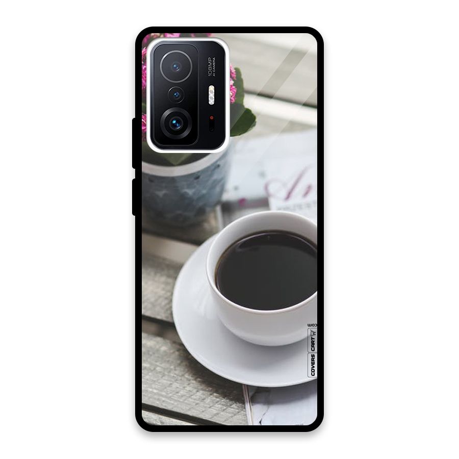 Flower And Blend Glass Back Case for Xiaomi 11T Pro
