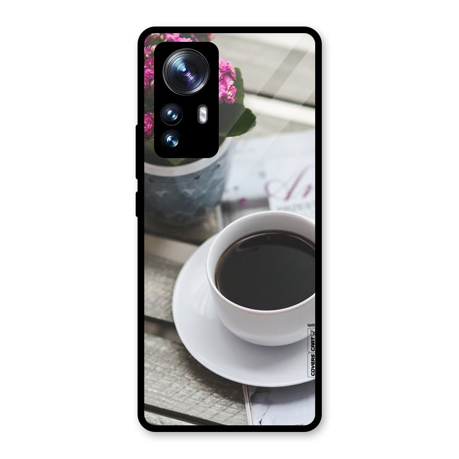 Flower And Blend Glass Back Case for Xiaomi 12 Pro