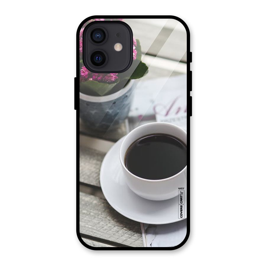 Flower And Blend Glass Back Case for iPhone 12