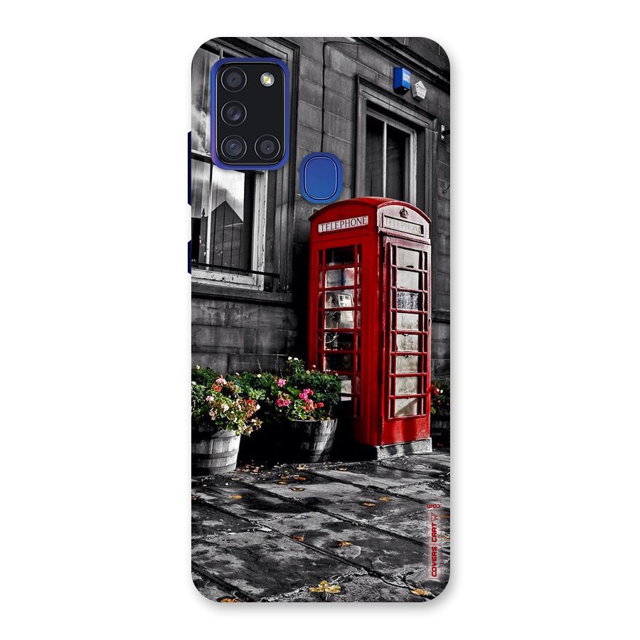 Flower And Booth Back Case for Galaxy A21s