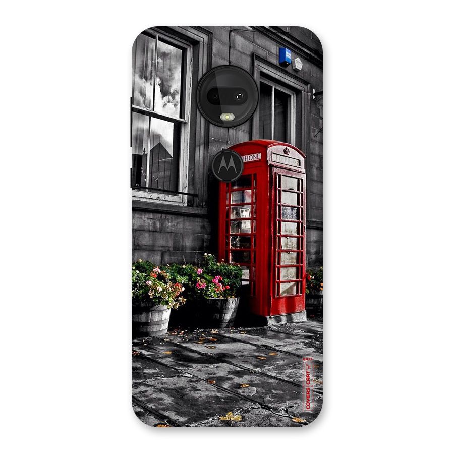 Flower And Booth Back Case for Moto G7