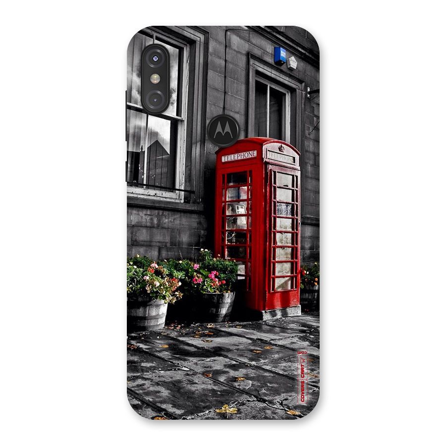 Flower And Booth Back Case for Motorola One Power