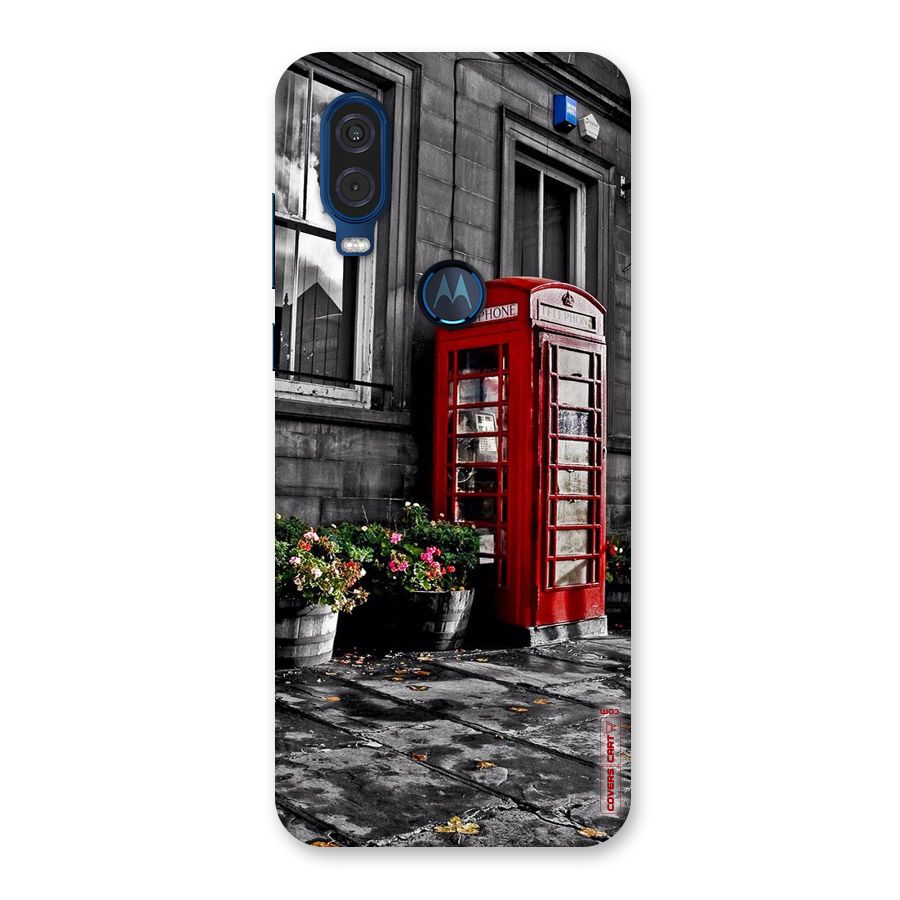 Flower And Booth Back Case for Motorola One Vision