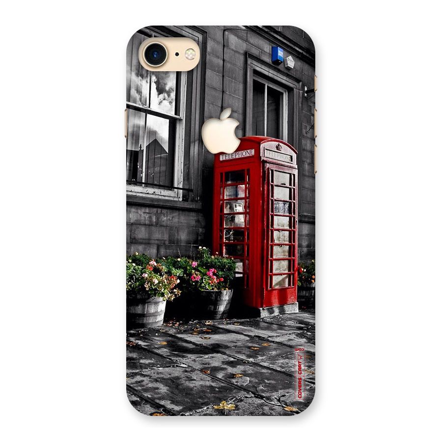 Flower And Booth Back Case for iPhone 7 Apple Cut