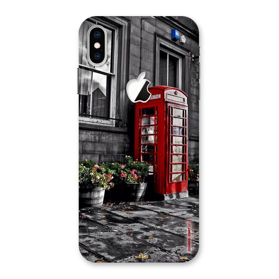 Flower And Booth Back Case for iPhone XS Max Apple Cut