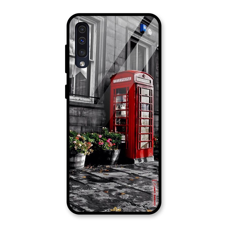 Flower And Booth Glass Back Case for Galaxy A30s