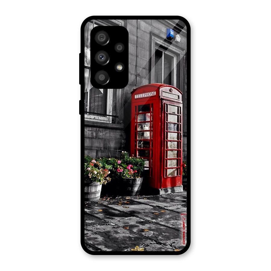 Flower And Booth Glass Back Case for Galaxy A32