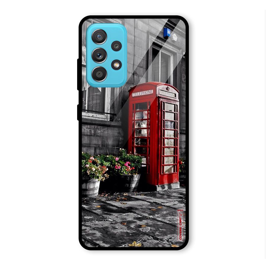 Flower And Booth Glass Back Case for Galaxy A52