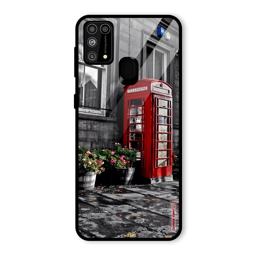 Flower And Booth Glass Back Case for Galaxy F41