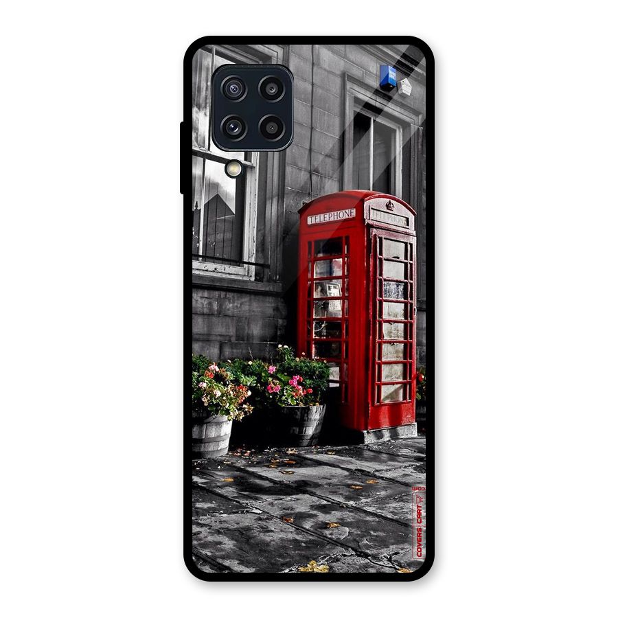 Flower And Booth Glass Back Case for Galaxy M32
