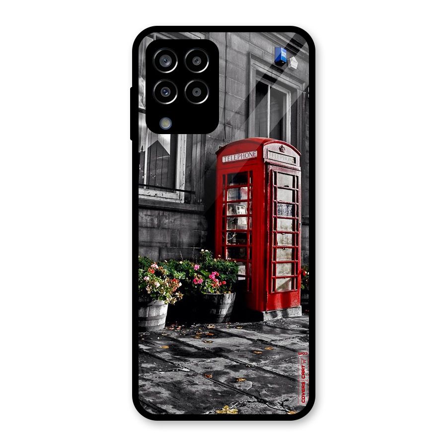 Flower And Booth Glass Back Case for Galaxy M33