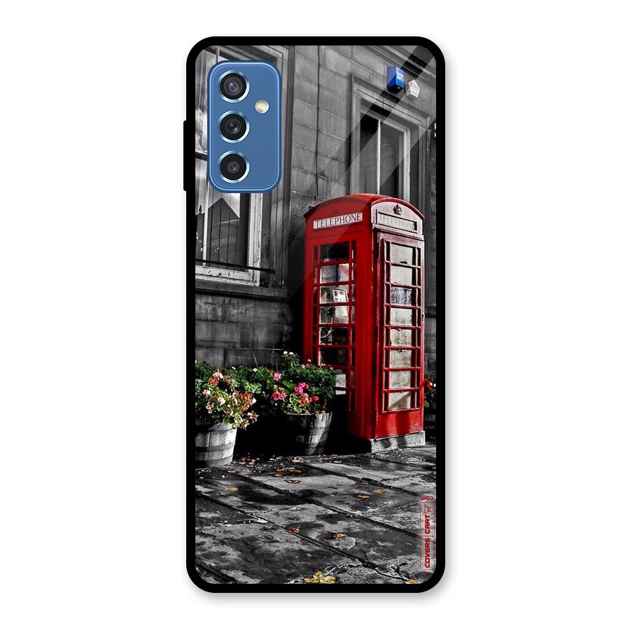 Flower And Booth Glass Back Case for Galaxy M52 5G
