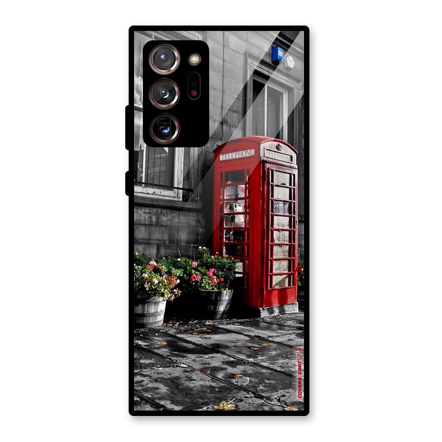 Flower And Booth Glass Back Case for Galaxy Note 20 Ultra