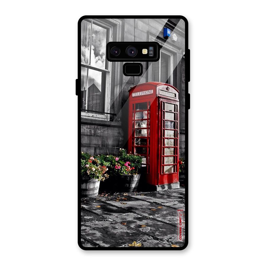 Flower And Booth Glass Back Case for Galaxy Note 9