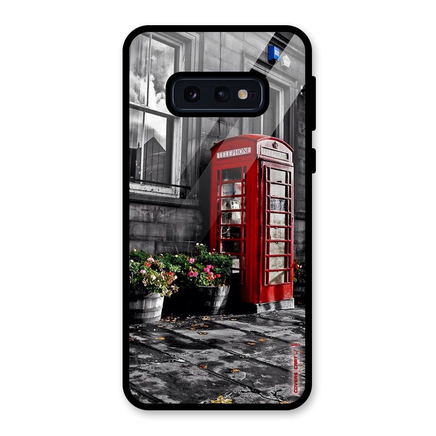 Flower And Booth Glass Back Case for Galaxy S10e