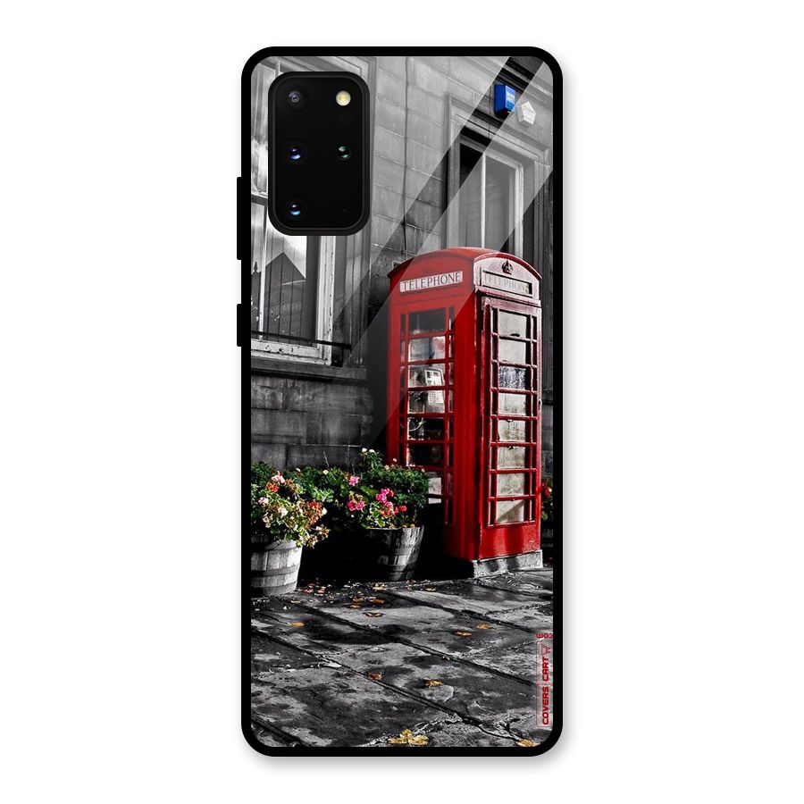 Flower And Booth Glass Back Case for Galaxy S20 Plus