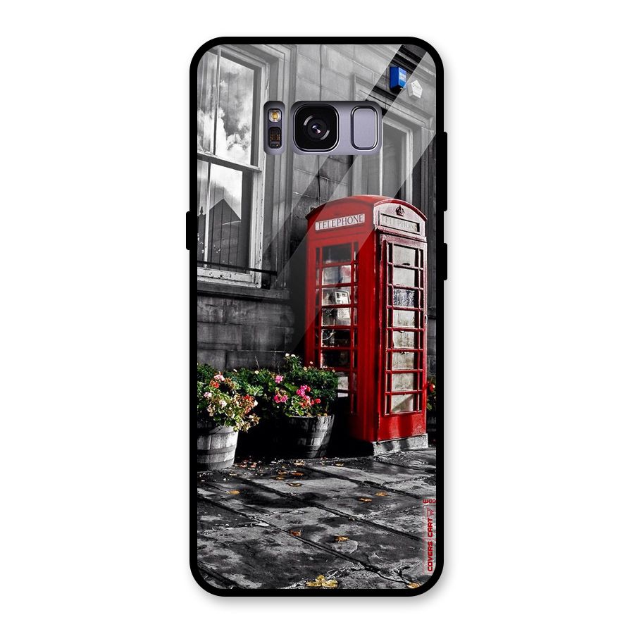 Flower And Booth Glass Back Case for Galaxy S8