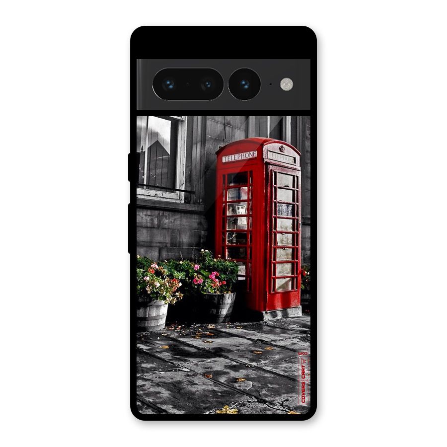 Flower And Booth Glass Back Case for Google Pixel 7 Pro