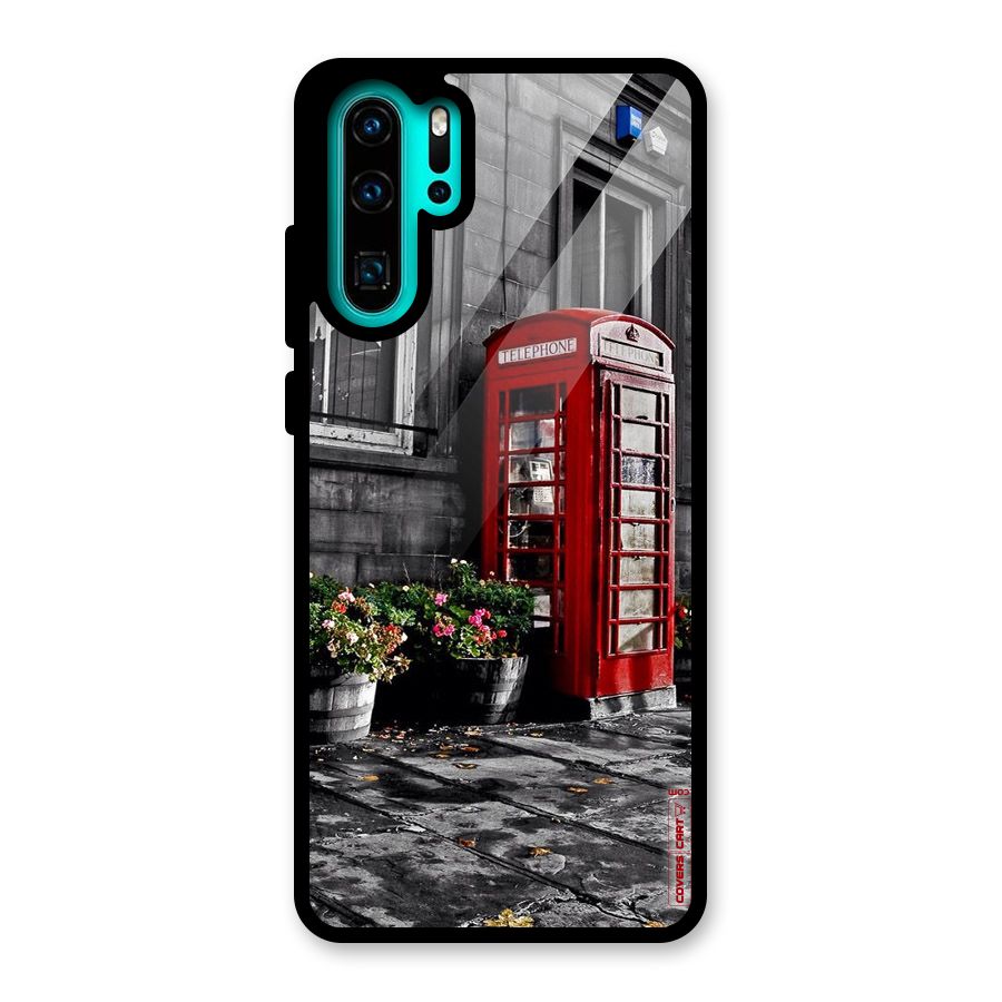Flower And Booth Glass Back Case for Huawei P30 Pro