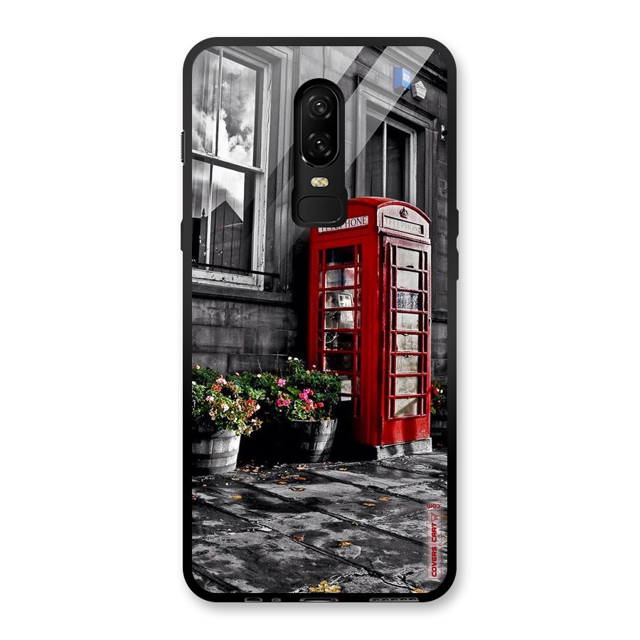 Flower And Booth Glass Back Case for OnePlus 6