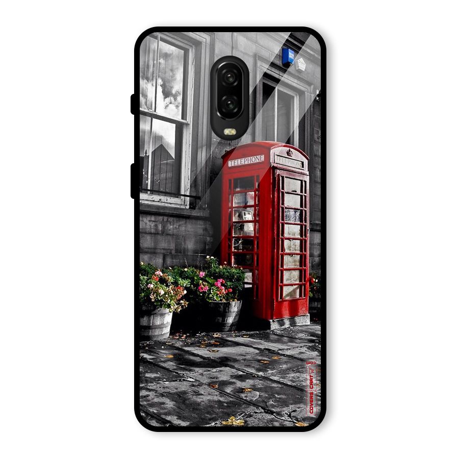 Flower And Booth Glass Back Case for OnePlus 6T