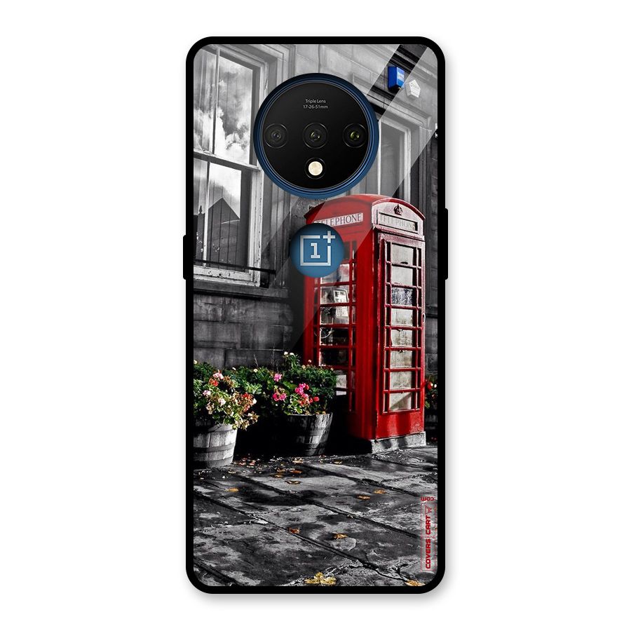 Flower And Booth Glass Back Case for OnePlus 7T