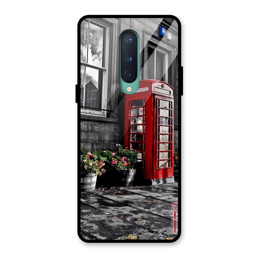Flower And Booth Glass Back Case for OnePlus 8