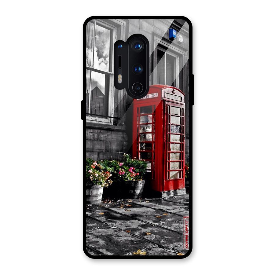 Flower And Booth Glass Back Case for OnePlus 8 Pro