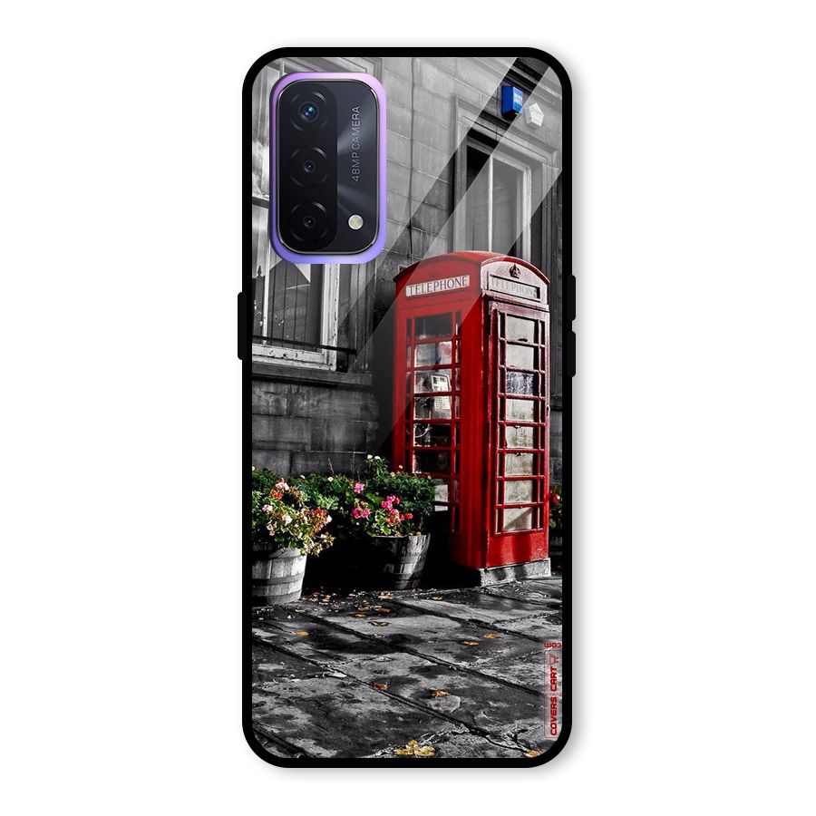 Flower And Booth Glass Back Case for Oppo A74 5G