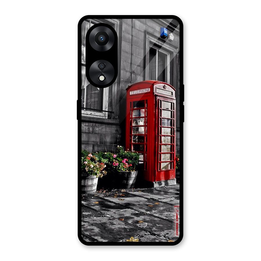 Flower And Booth Glass Back Case for Oppo A78