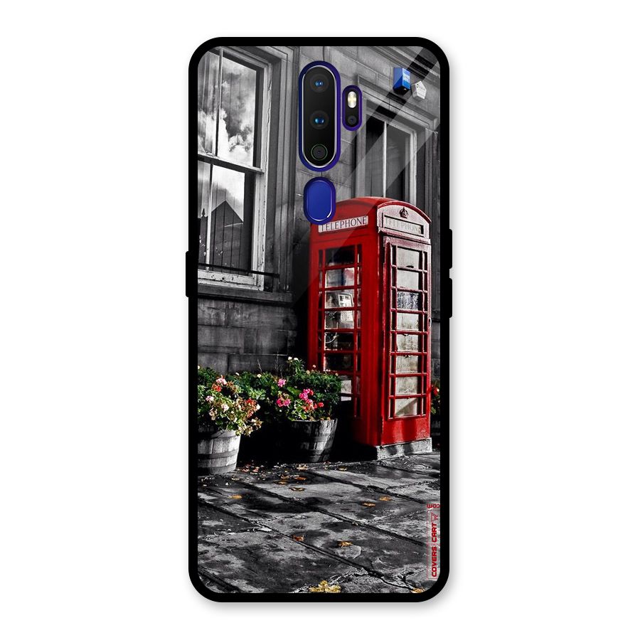 Flower And Booth Glass Back Case for Oppo A9 (2020)