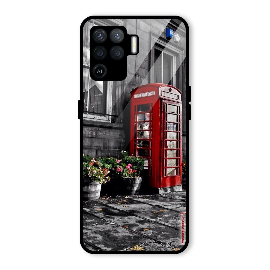 Flower And Booth Glass Back Case for Oppo F19 Pro