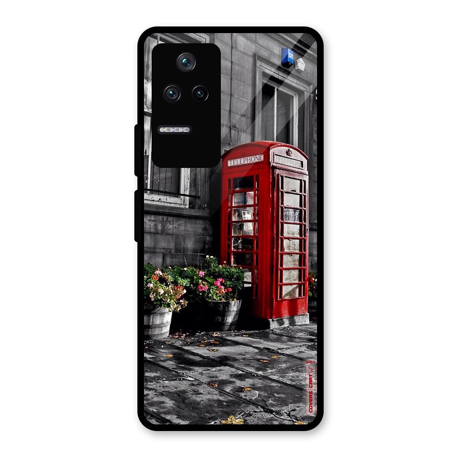 Flower And Booth Glass Back Case for Poco F4 5G