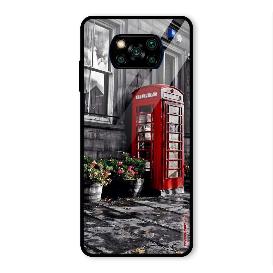 Flower And Booth Glass Back Case for Poco X3 Pro