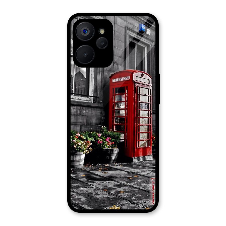 Flower And Booth Glass Back Case for Realme 9i 5G