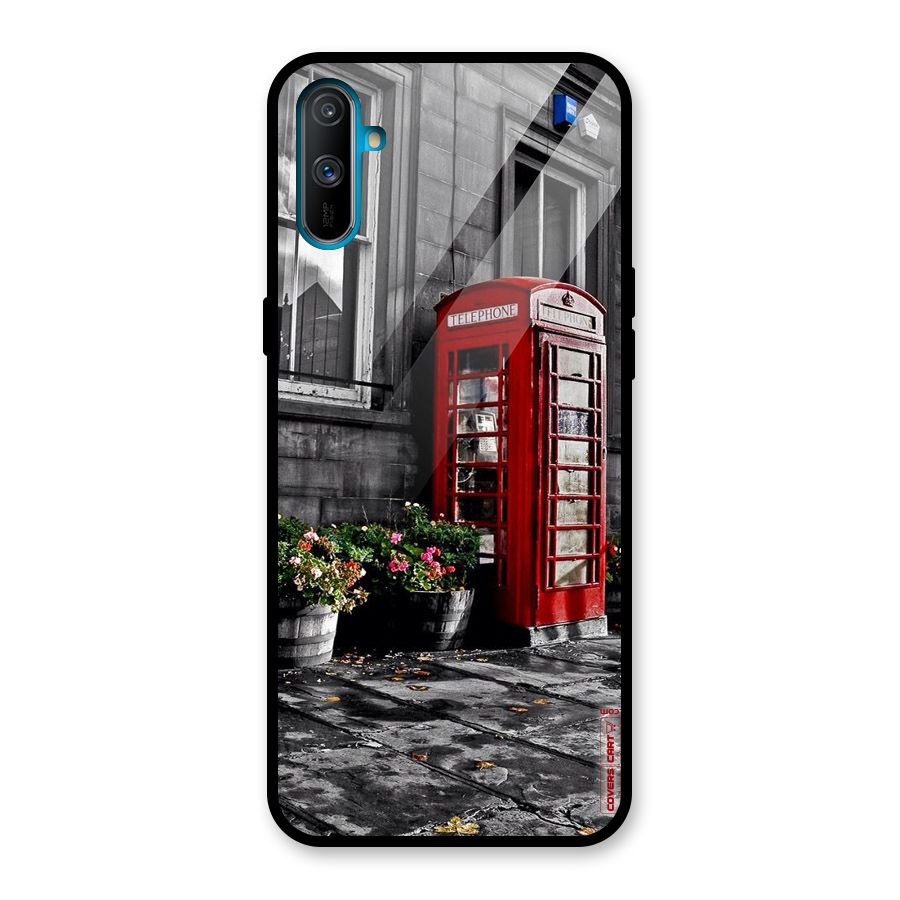 Flower And Booth Glass Back Case for Realme C3