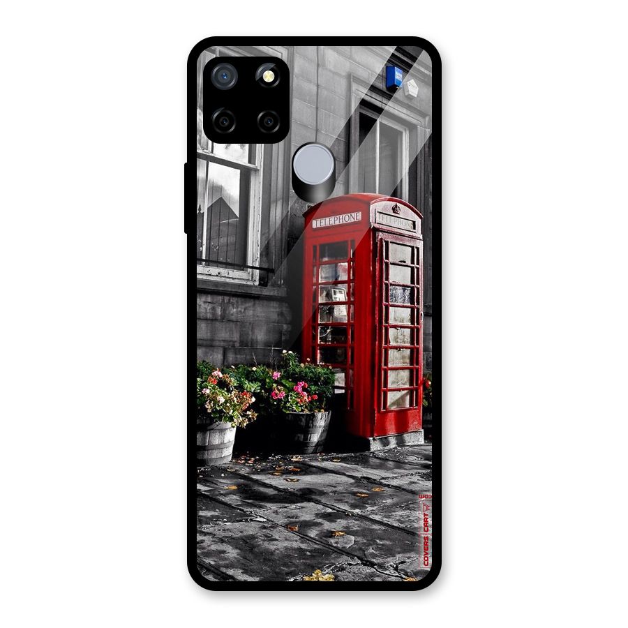 Flower And Booth Glass Back Case for Realme Narzo 20