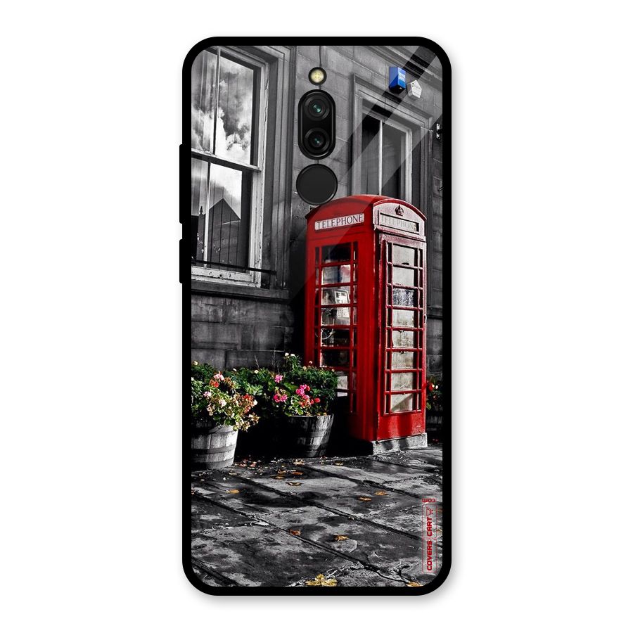 Flower And Booth Glass Back Case for Redmi 8