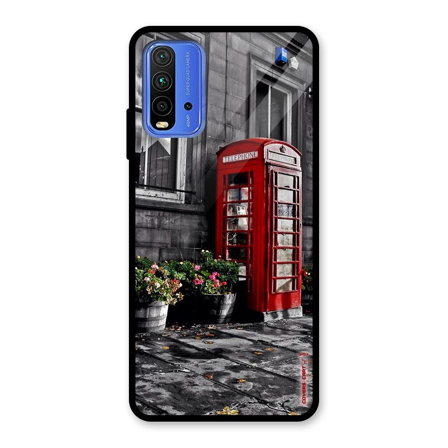 Flower And Booth Glass Back Case for Redmi 9 Power