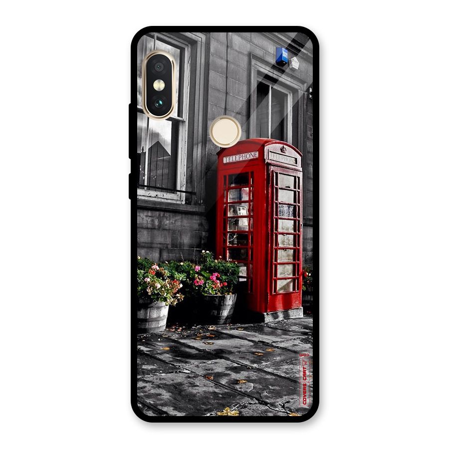 Flower And Booth Glass Back Case for Redmi Note 5 Pro