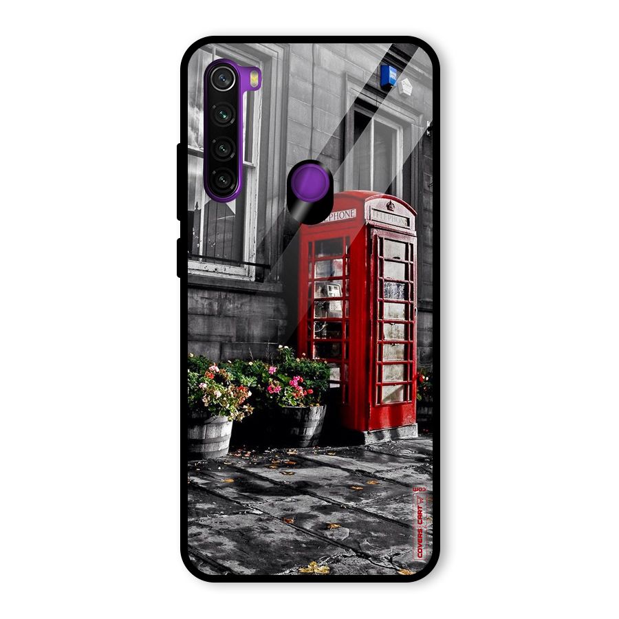 Flower And Booth Glass Back Case for Redmi Note 8