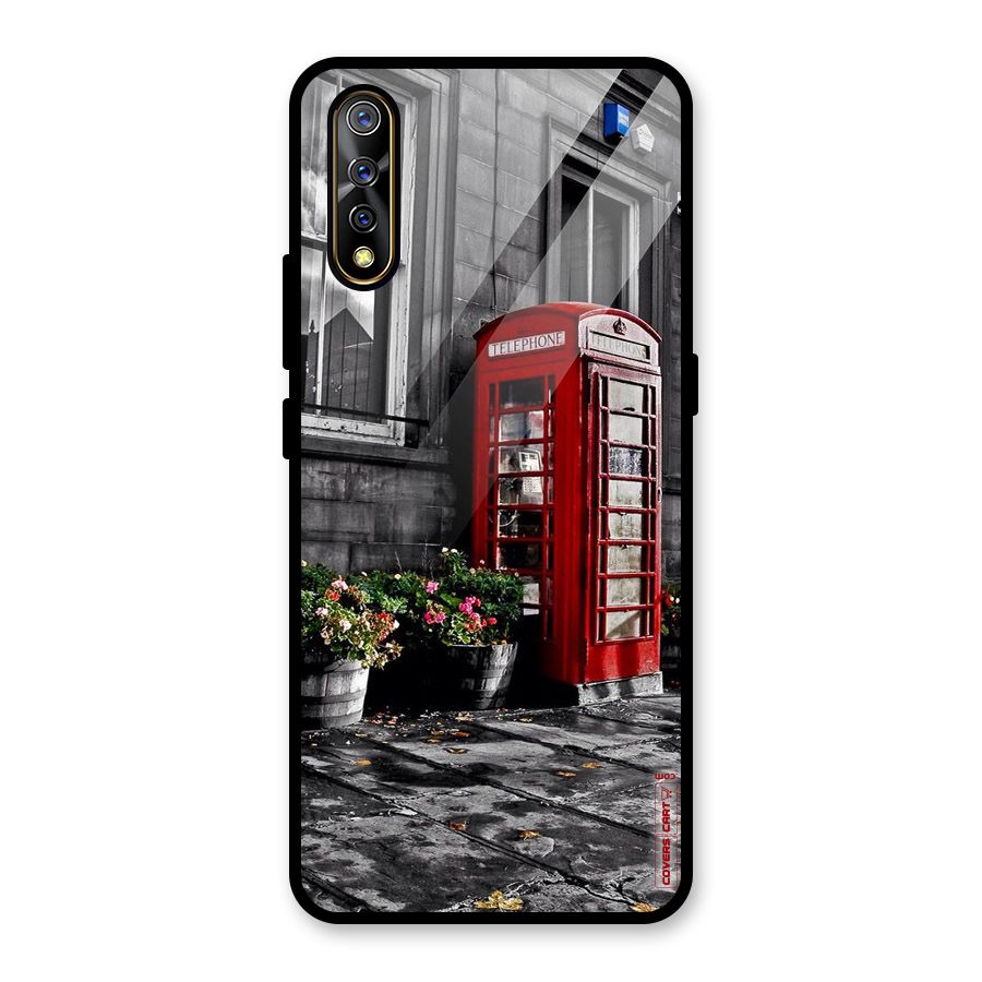 Flower And Booth Glass Back Case for Vivo S1