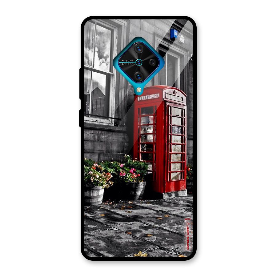 Flower And Booth Glass Back Case for Vivo S1 Pro