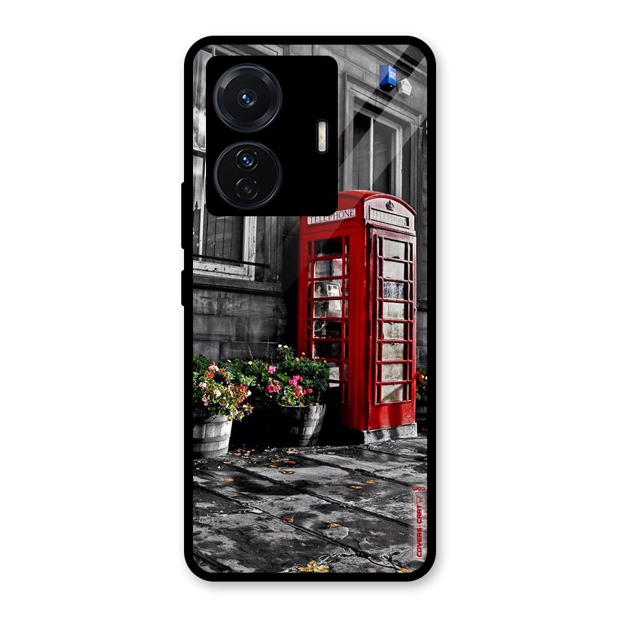 Flower And Booth Glass Back Case for Vivo T1 Pro