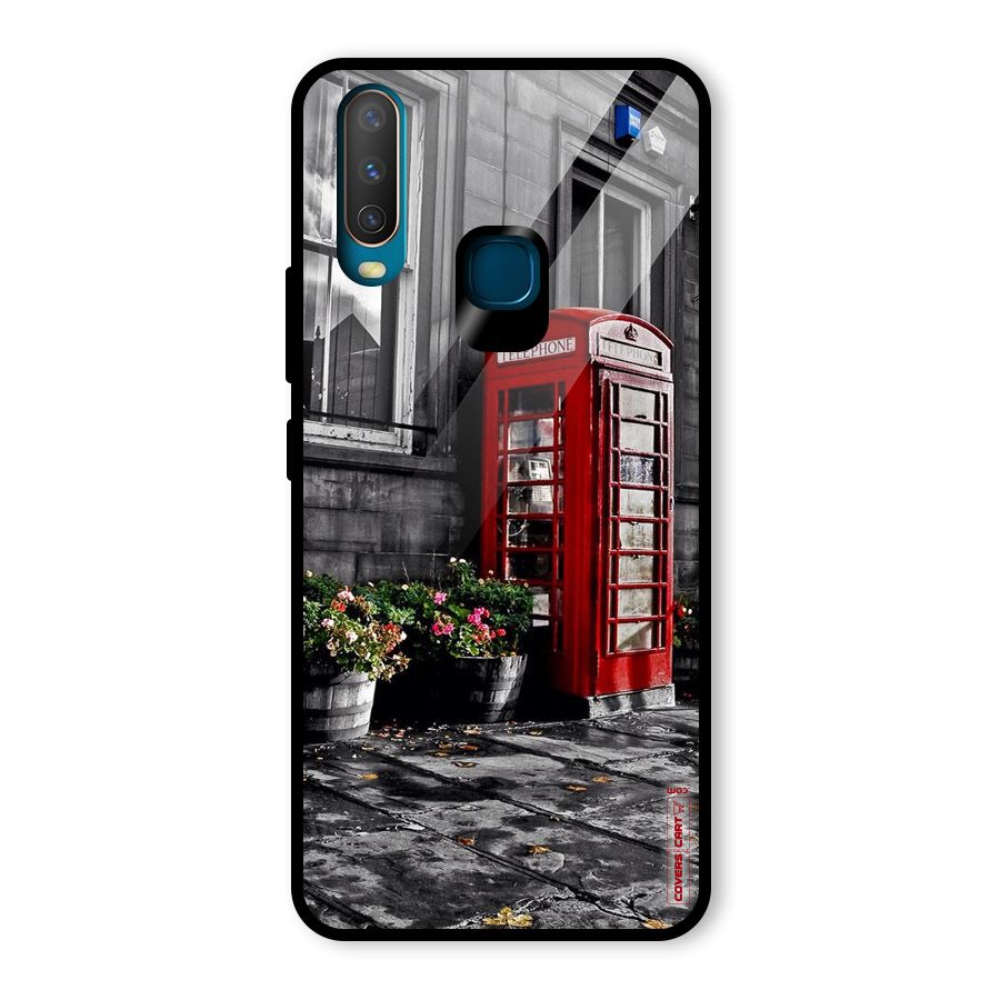 Flower And Booth Glass Back Case for Vivo U10
